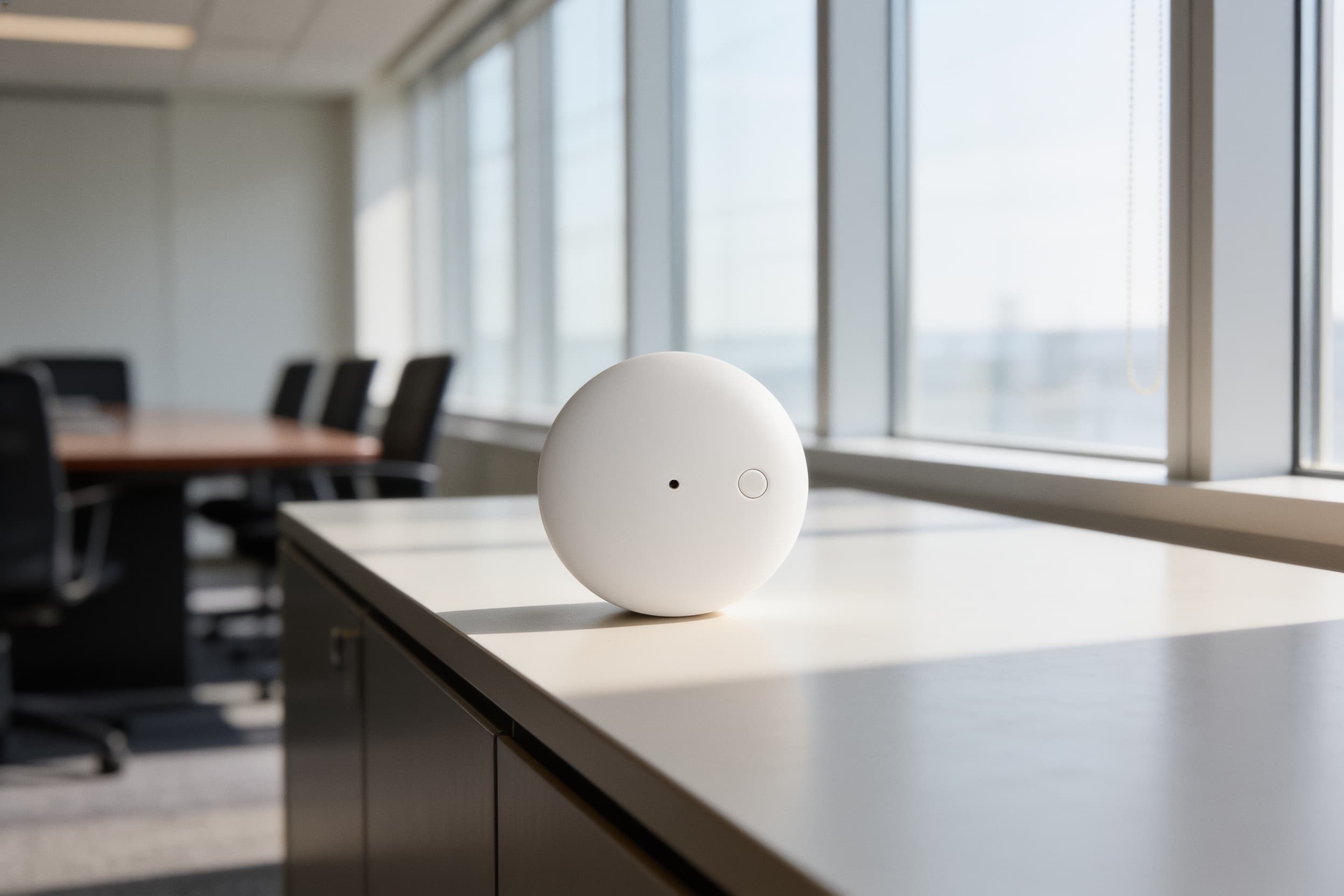Glass-break sensor in a conference room
